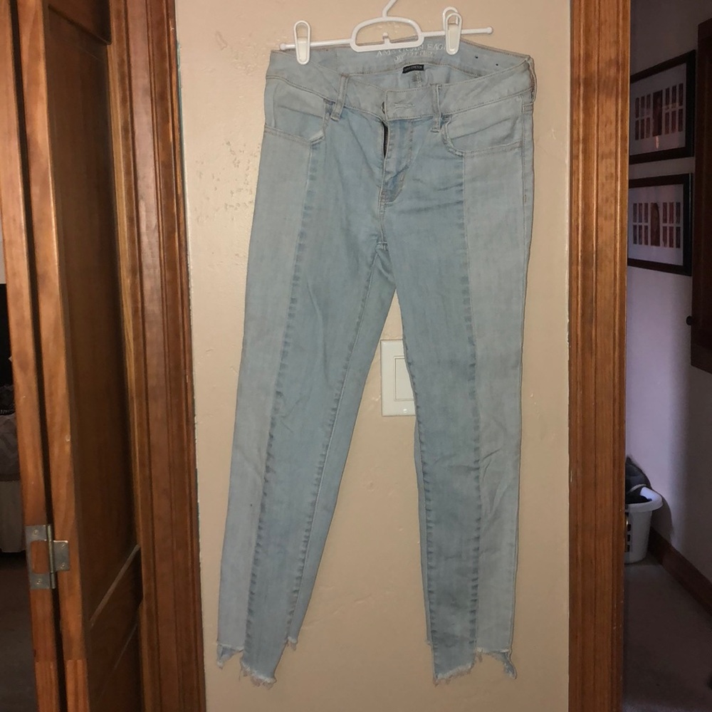aeo cropped jeans size 6